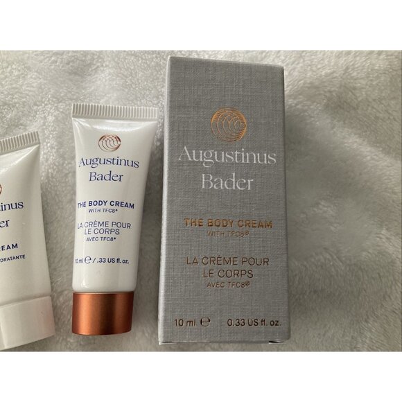 Augustinus Bader Lot 2: The CREAM Face + BODY W/TFC8 ~10ml / 0.33 oz each NIB - Picture 3 of 7